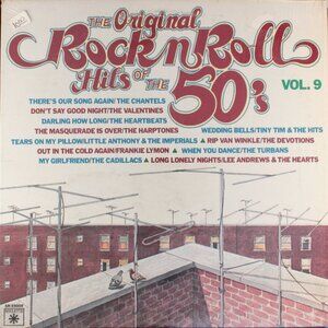Original Rock N' Roll Hits Of The 50's Vol. 9 1982 lp - pop r&b jukebox rock